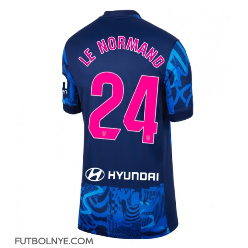 Camiseta Atletico Madrid Robin Le Normand #24 Tercera Equipación para mujer 2024-25 manga corta